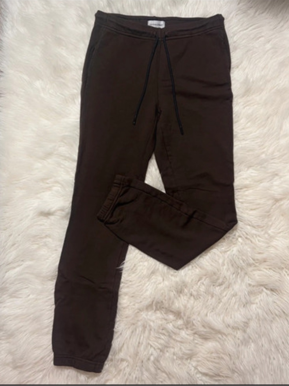 Cotton Citizen 100% Cotton Brown Drawstring Sweatpants